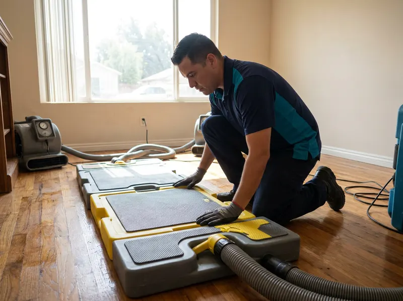 Hardwood Floor Drying in Fresno, CA